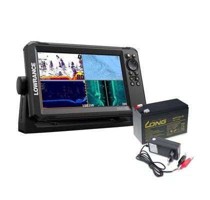 Lowrance Echolot Eagle 9 so sondou Tripleshot HD + batéria + nabíjačka ZADARMO