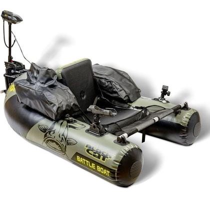 Black Cat Belly boat + Elektromotor Battle Boat Set 170 cm 113 cm