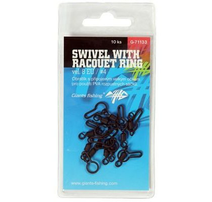Giants Fishing Obratlík Swivel s veľkým očkom UK.4 (veľ.8 EU) 10ks