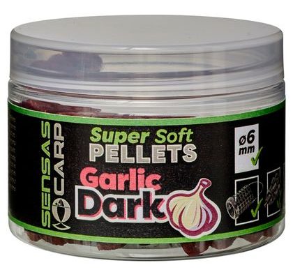 Sensas Pelety Super Soft Garlic Dark 60g