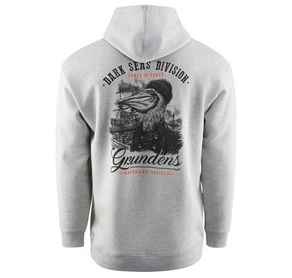 Grundéns Mikina Dark Seas X Grundens Portsmith Hoodie Athletic Heather