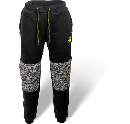 Black Cat Tepláky čierne