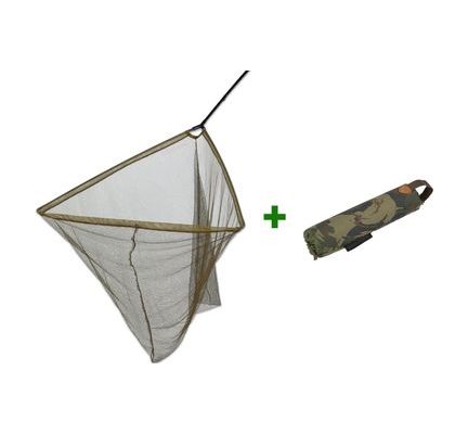 Giants Fishing Akčný set Podberák Carp Net Deluxe 42 + Plávač Camo Net Float Standard
