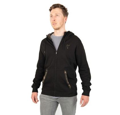 Fox Mikina LW Black/Camo Print Zip Hoody