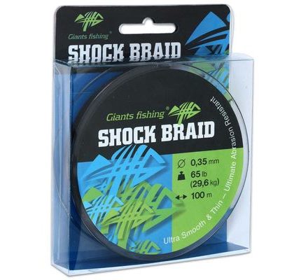 Giants Fishing Splétaná šňůra Shock Braid Green 100m