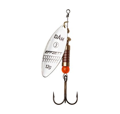 DAM Třpytka Effzett Predator Spinner Strieborná