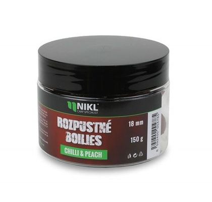 Nikl Rozpustné boilies Chilli & Peach 150g