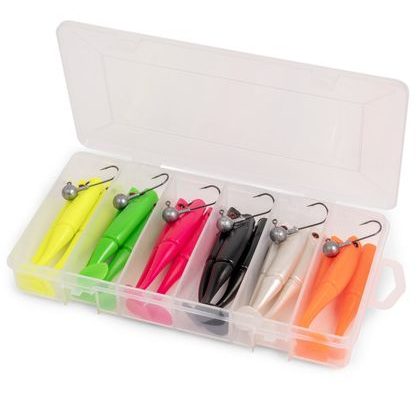 Zebco Set Gumových Nástrach Power Shad Jig Kit 10cm 8g