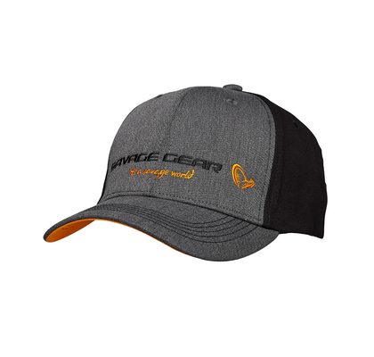 Savage Gear Kšiltovka Strike Cap Onesize Grey Melange/Black