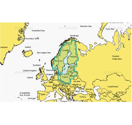Navionics+ Mapy Baltského mora