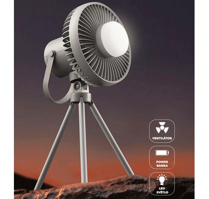 NGT Ventilátor, Světlo a Powerbanka 3v1