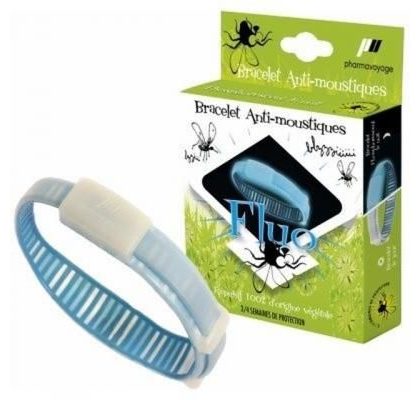PharmaVoyage Repelentní náramek FLUO modrý