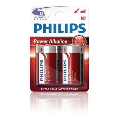 Philips Baterie PowerLife D LR20 P2B10 2ks (buřty)