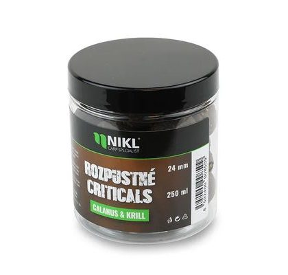 Nikl Rozpustné Criticals boilie Calanus & Krill 250ml