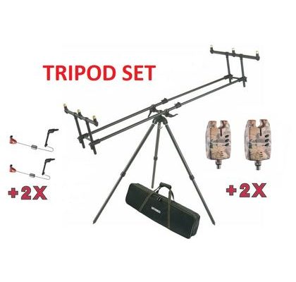 Mivardi Stojan Tripod Premium + ZADARMO 2 x Hlásič EASY Camo a 2 x Swing EASY
