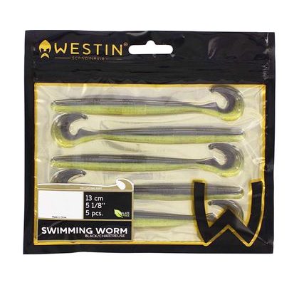 Westin Umelá plávajúca nástraha červ Swimming Worm Watermelon Red