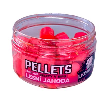 LK Baits Pop-up Pelety v dipe Lesná Jahoda 40g