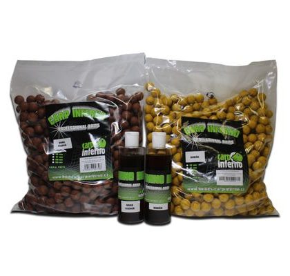 Carp Inferno Boilies AKCIA Light Line 3 kg + 250 ml Booster