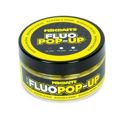 Mikbaits Mini Plávajúce fluo boilie 10mm 100ml