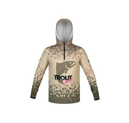 Trakker Tričko Camo UV Hooded Shirt
