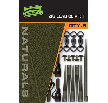 Fox Montáž Edges Naturals Zig Lead Clip Kit 5ks