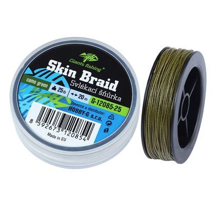 Giants fishing Sťahovacia šnúra Carp Line Skin Braid Camo green 20m