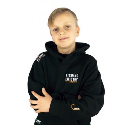 R-Spekt Dětská mikina s kapucí Fishing Edition black