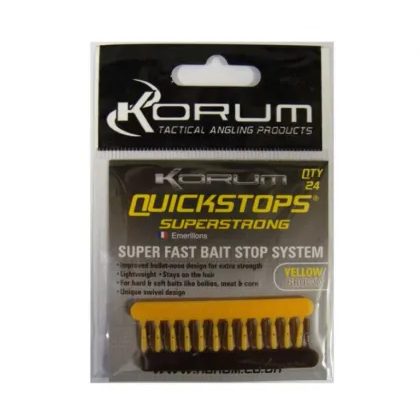 Korum Zarážky Quickstops Yellow & Brown 24ks