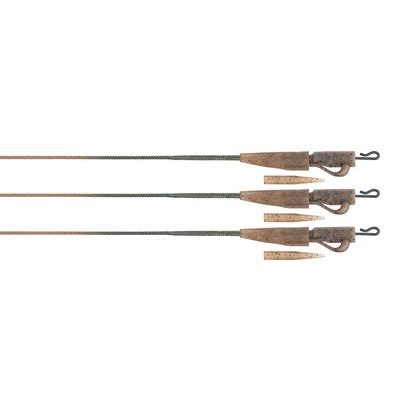 Fox Montáž Edges Camo Leadcore Lead Clip Leaders 50lb 3ks