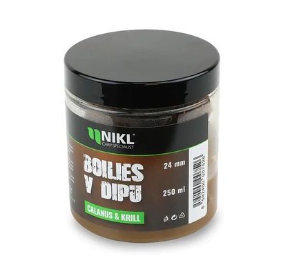 Nikl Boilies v dipu Calanus & Krill 250ml