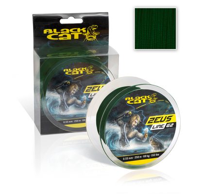 Black Cat Šnúra Zeus Line G2 zelená 250m