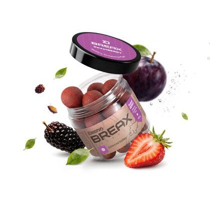 Delphin Vyvážené boilies BreaX/SweetBERRY Moruše-Jahoda-Švestka 100g