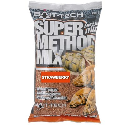 Bait-Tech Krmná zmes Super Method Mix Strawberry 2kg