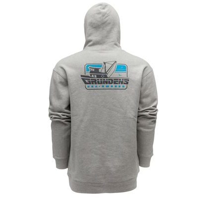 Grundéns Mikina Displacement DWR Hoodie Commercial Boat Athletic Heather