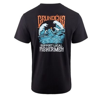 Grundéns Tričko Support Fishermen SS T-Shirt Čierne