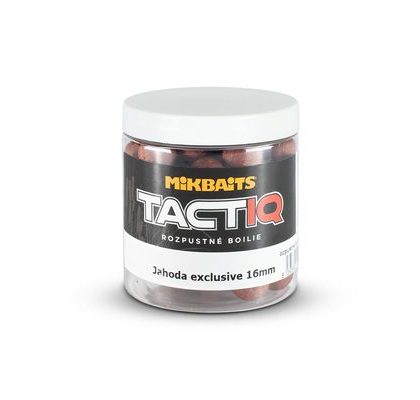 Mikbaits Rozpustné boilies TactiQ Jahoda exclusive 250ml