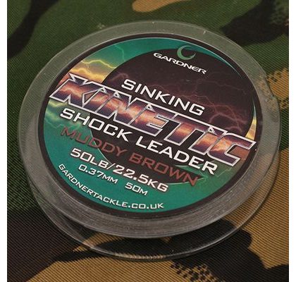 Gardner Splétaná šňůra Kinetic Shock Leader 0.37mm 50lb 50m