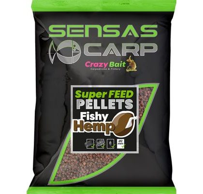 Sensas Pelety Super Feed Fishy Hemp 650g
