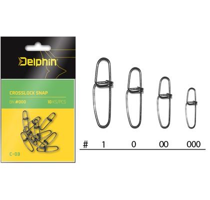 Delphin Karabinka Crosslock Snap C-03 10ks