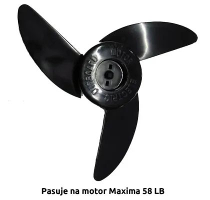 Maxima Náhradná lodná skrutka pre lodné motory Maxima 58LB trojlistá