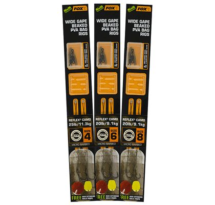 Fox Návazec Wide Gape Beaked Pva Bag Rigs