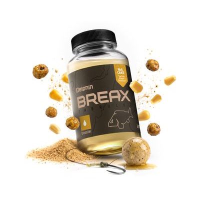 Delphin Booster BreaX/NutCAKE Tigrí orech-Scopex-Kukurica 250ml