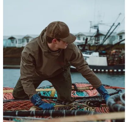 Grundéns Mikina King of the Lakes Hoodie Otter Heather