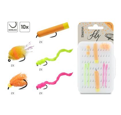 Delphin Sada umělých mušek Fly Bung trout 10ks