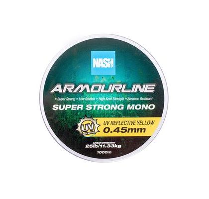 Nash Vlasec Armourline Super Strong Mono UV Žltý 1000m