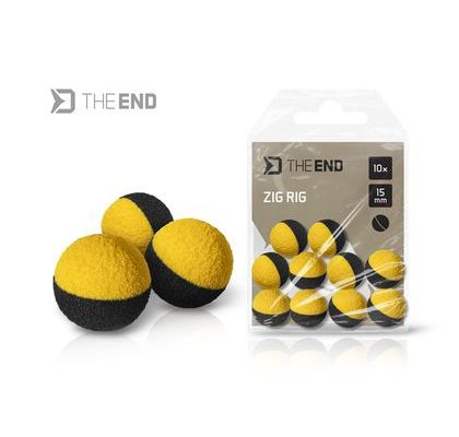 Delphin Pěnové Pop-Up TheEND Zig Rig černo-žluté 10ks