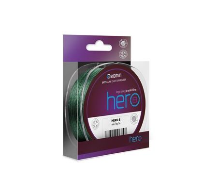 Delphin Šnúra Hero 8 zelená