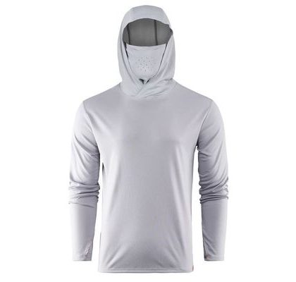 Grundéns UV Tričko Tough Sun Masked Hoodie Mist