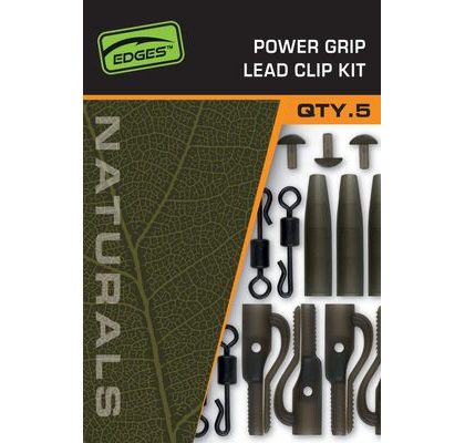 Fox Montáž Edges Naturals Power Grip Lead clip kit x 5