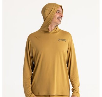 Adventer & fishing Funkční hoodie UV tričko Sand